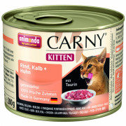 Animonda Carny Kitten консервы для котят старше 1 месяца, с говядиной, телятиной и курицей