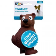 Petstages Игрушка для собак Tootiez Медведь с пищалкой, латекс, 22см